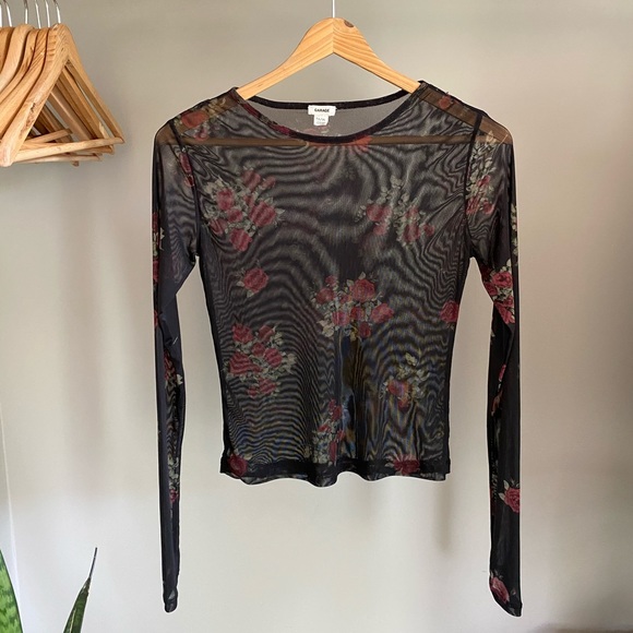 Floral Mesh Long Sleeve - Garage Size XS - Picture 1 of 6